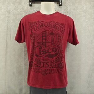 Cisco Systems Shirt Mens Large Red Artist Signature Series Tomorrow Starts Here